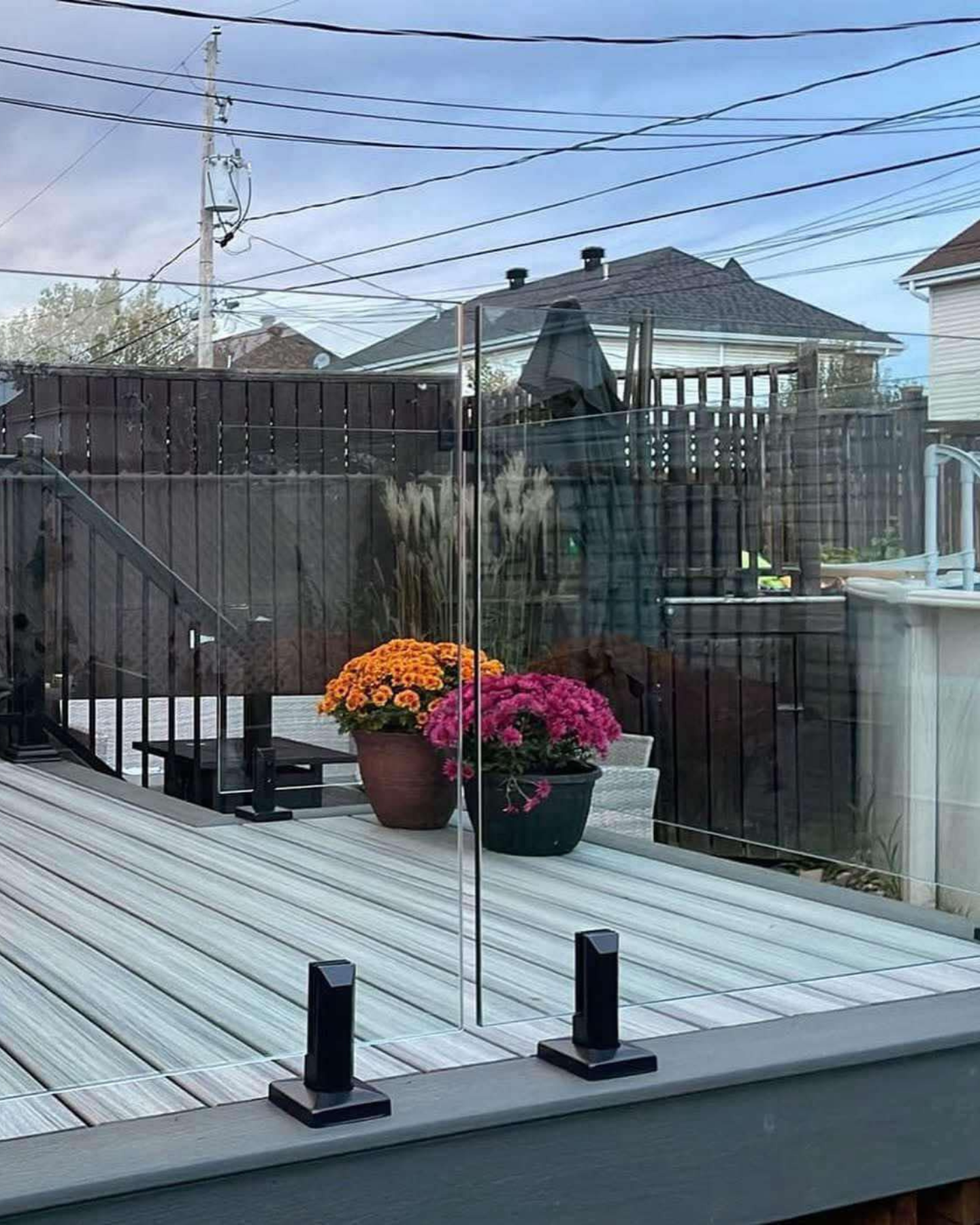 clotures et verres concept