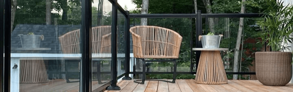 Clôture et verres concept