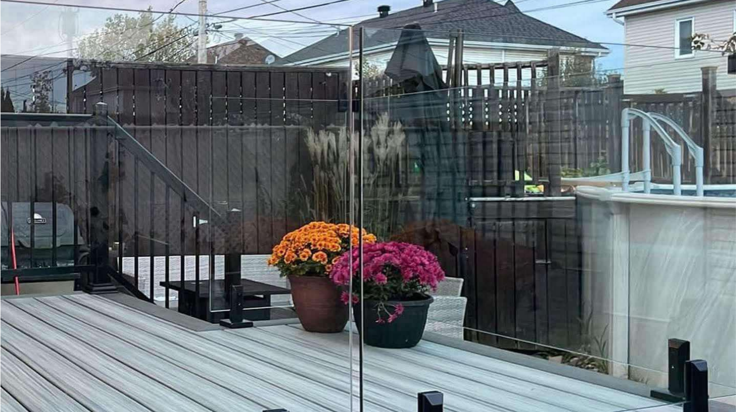 Clôture et verres concept